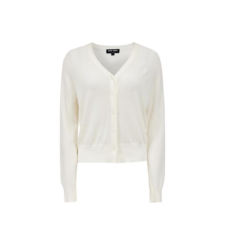 Veromoda Soft Embroidered V-Neck Knit Cardigan