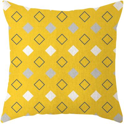 Nordic Yellow Gray Geometric Pillow Cover Home Decorative Pillows Geometry Deer Linen Pillow Case Cushion Cover Cojines Almofada