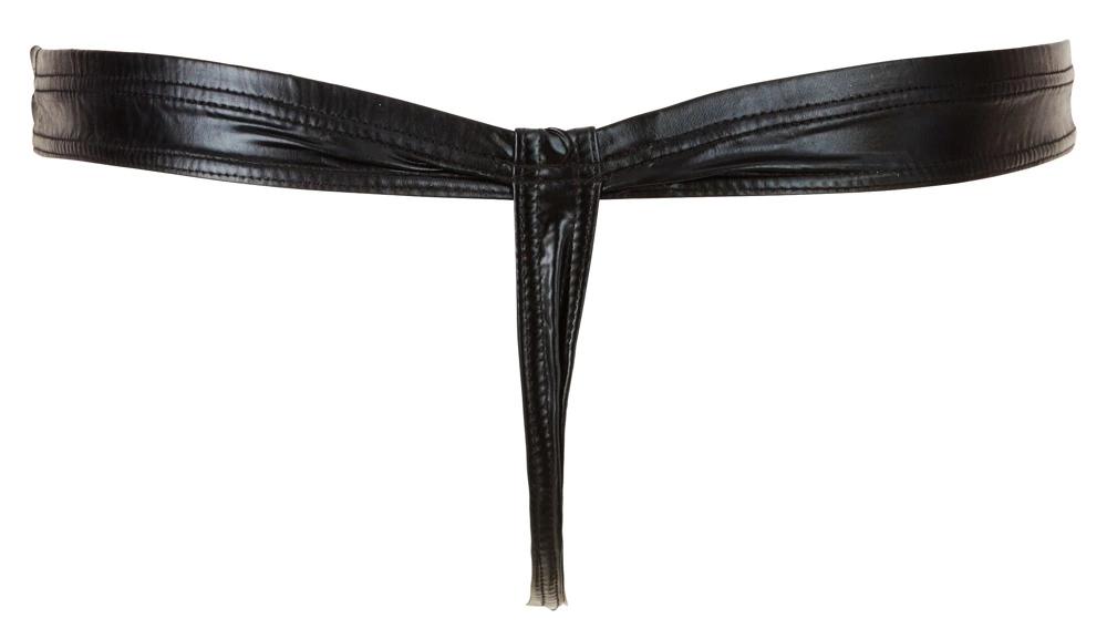 Svenjoyment - Sexy Men's Thong With Detachable Front Black M