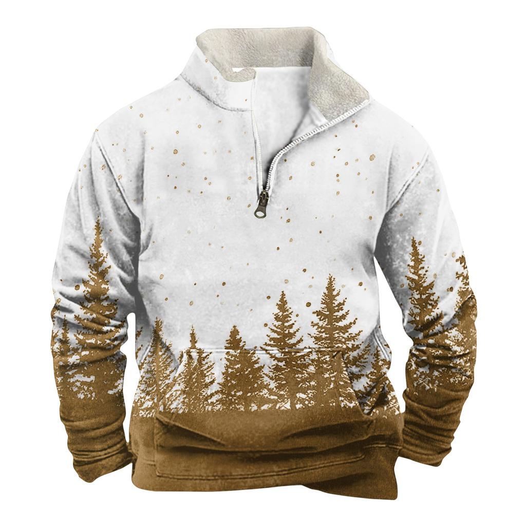 Vår Och Herr Ståkrage Sweatshirt Är Utomhus Casual Tröjor Toppar