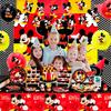 112 Pcs Cartoon Birthday Party Supplies, Cartoon Birthday Decorations and Party Tableware Set - Cartoon Birthday Plates Cups Napkins Banners Balloons