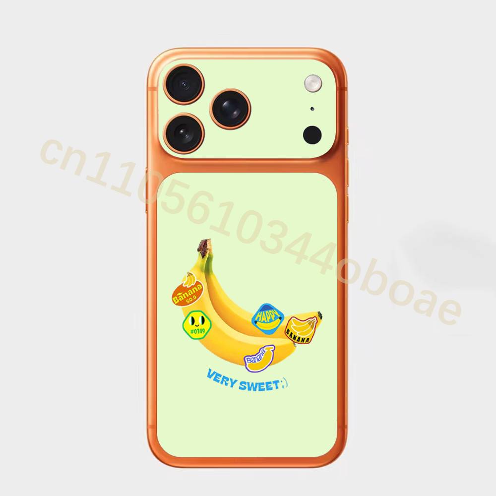Banana For Apple iPhone 17Pro,17Pro Max Battry Back Cover with Camera Decal Skin Rear Protective Sticker Film