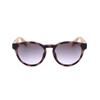 Unisex Brown Round Sunglasses Or0025 56g 2