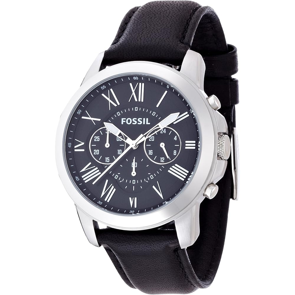 Fossil Grant FS4812 Men s Watch Stainless Steel Analog Water Resistant 44mm