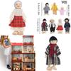 Handcrafted Wooden Family Puppets Jointed And Lifelike Ideal For Display Or Play