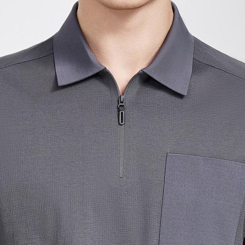 Antonio Men's Silk Blend Business Casual Polo Shirt