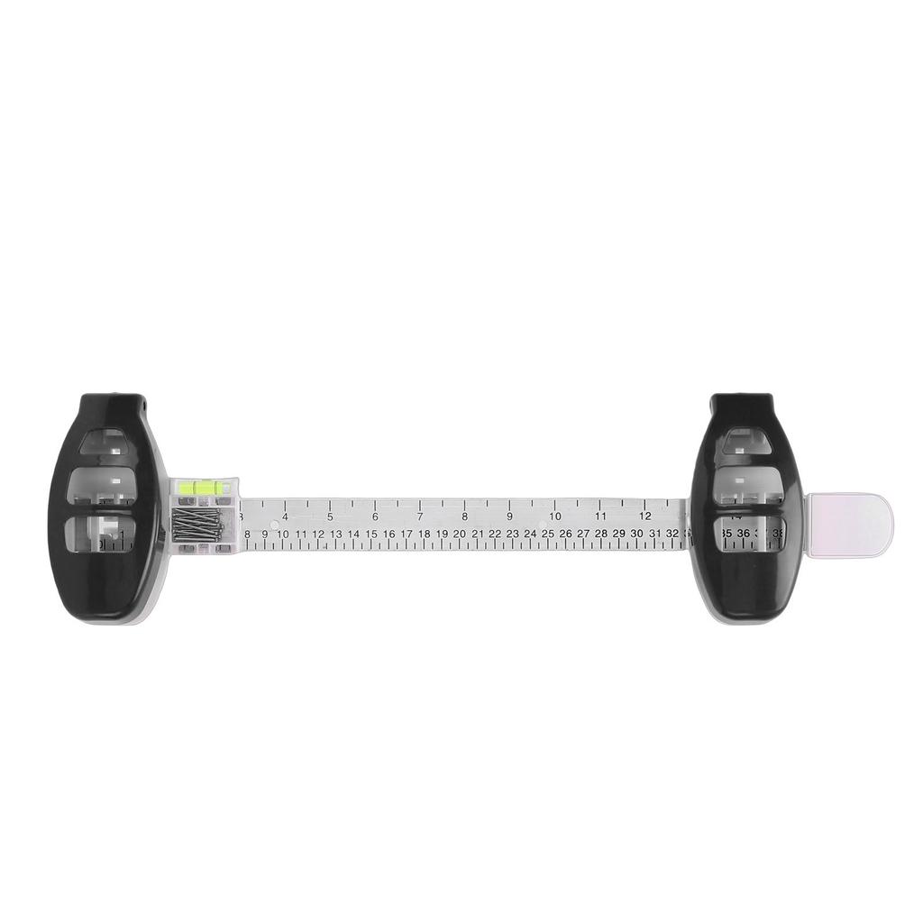 Picture Hanging Level Tool ABS Frame Positioning Tool Alignment Ruler with Built in Level for Accurate Wall Decoration
