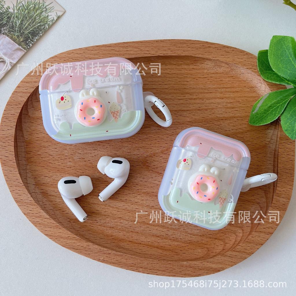 Donuts are suitable for AirPods1 protective case pro1 generation photo frame Apple 1 generation pro1 Bluetooth headset protective case