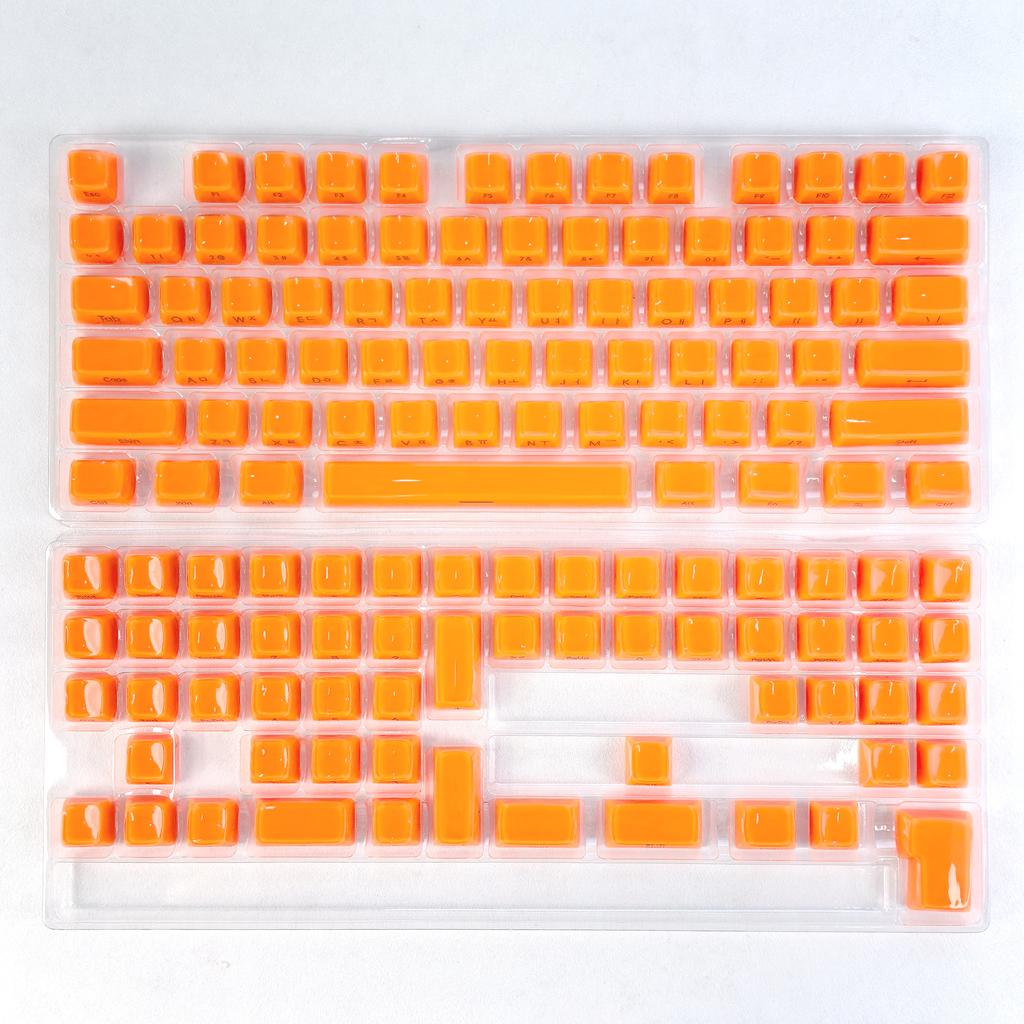 Xiaomi MAIMOOO 132key Crystal Translucent Keycap Korean Russian Spanish PC OEM Jelly Pudding For /75/87/108 Mechanical Keyboard Keycaps