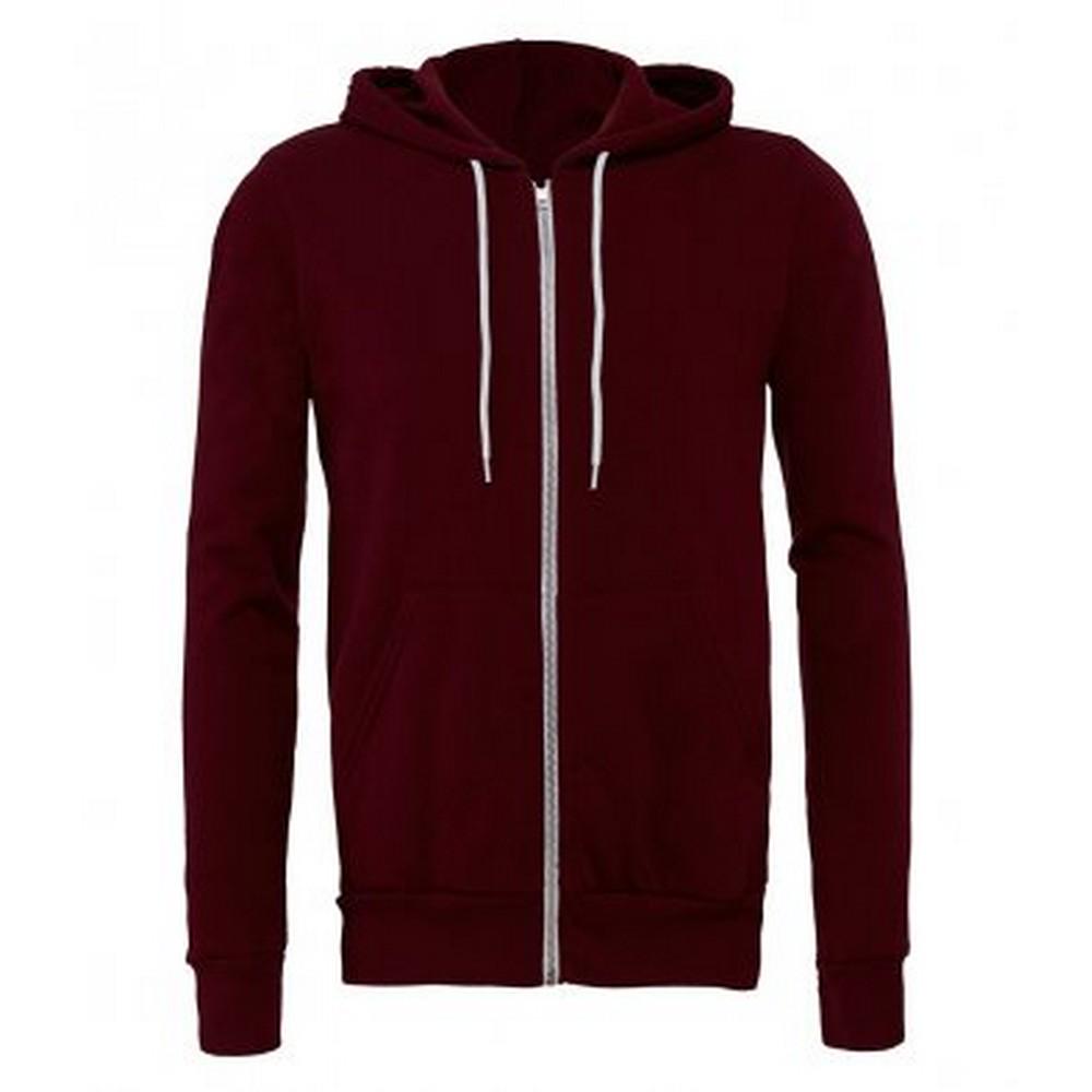 Bella + Canvas Adults Unisex Full Zip Hoodie