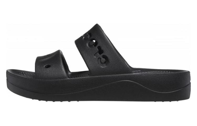 Crocs Baya Platform Sandals Black 208188-001 34-35