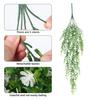 Hängende Kunstblume mit Eukalyptusblättern UV-beständig Fake-Blumenranke Innen Außen Garten Kunstblüte Rattan Dekor