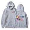 2023 Men's Astro Autumn Solid Color Fleece Hoodie with Trendy Letter Print