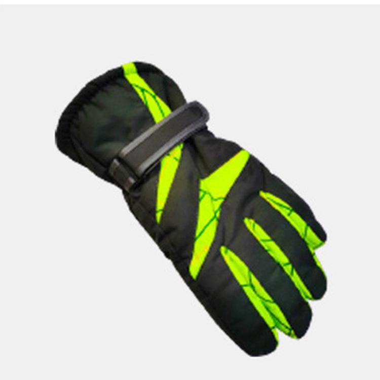 Spot Reflective Men's Winter Ski Gloves - Thick Cold-Proof Outdoor Sports Gear