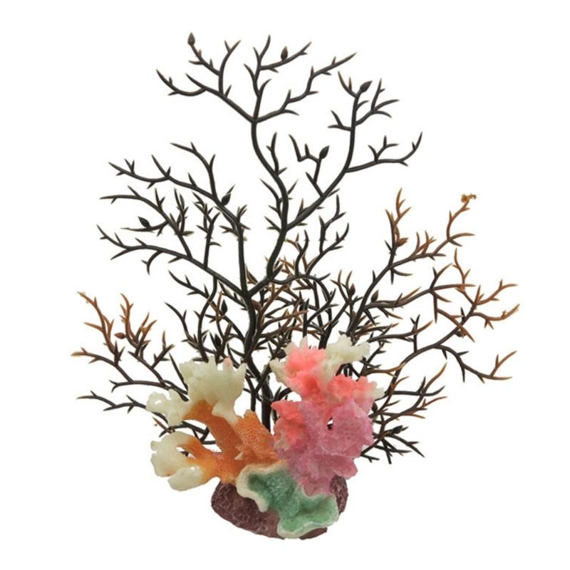 Aquarium Colorful Coral Craft Sea Creature Terrarium Habitat Aquarium Underwater Artificial Plant Reef