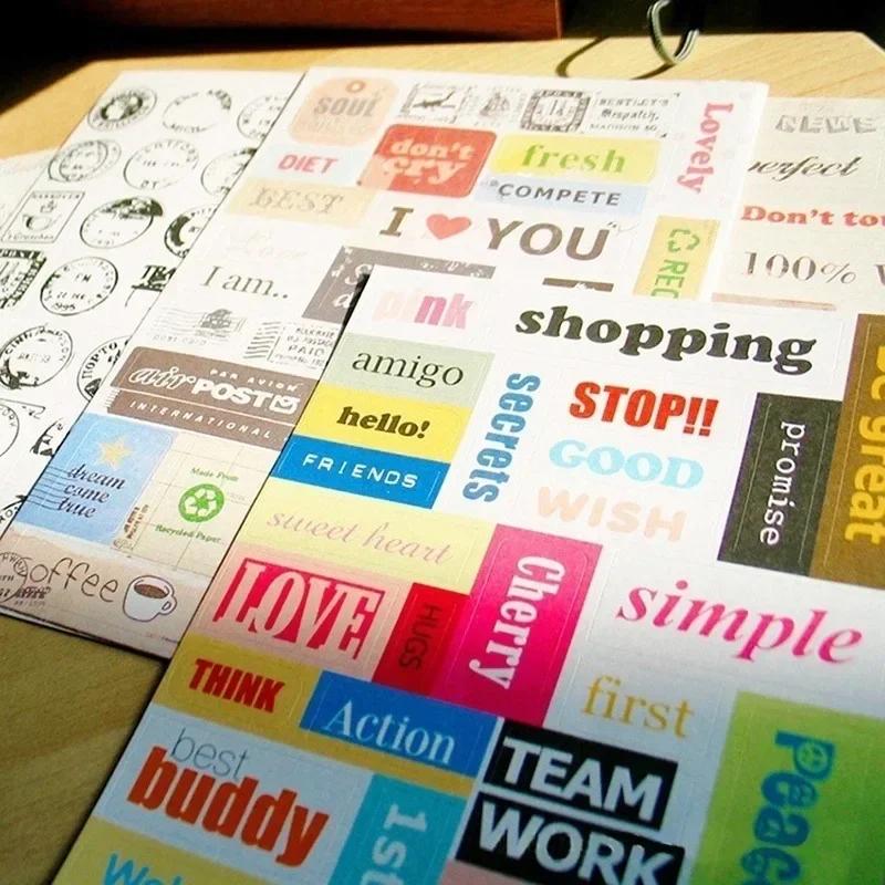 1pcs Retro Postmark Letter Decoration Sticker Scrapbook Calendar Diary Plan Card Random Color Monumental Significance