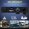 1PC Yacht Bus RV 4-in-1 Combination Panel with Cigarette Lighter Digital Voltmeter Intelligent Fast Charge QC3.0 + PD