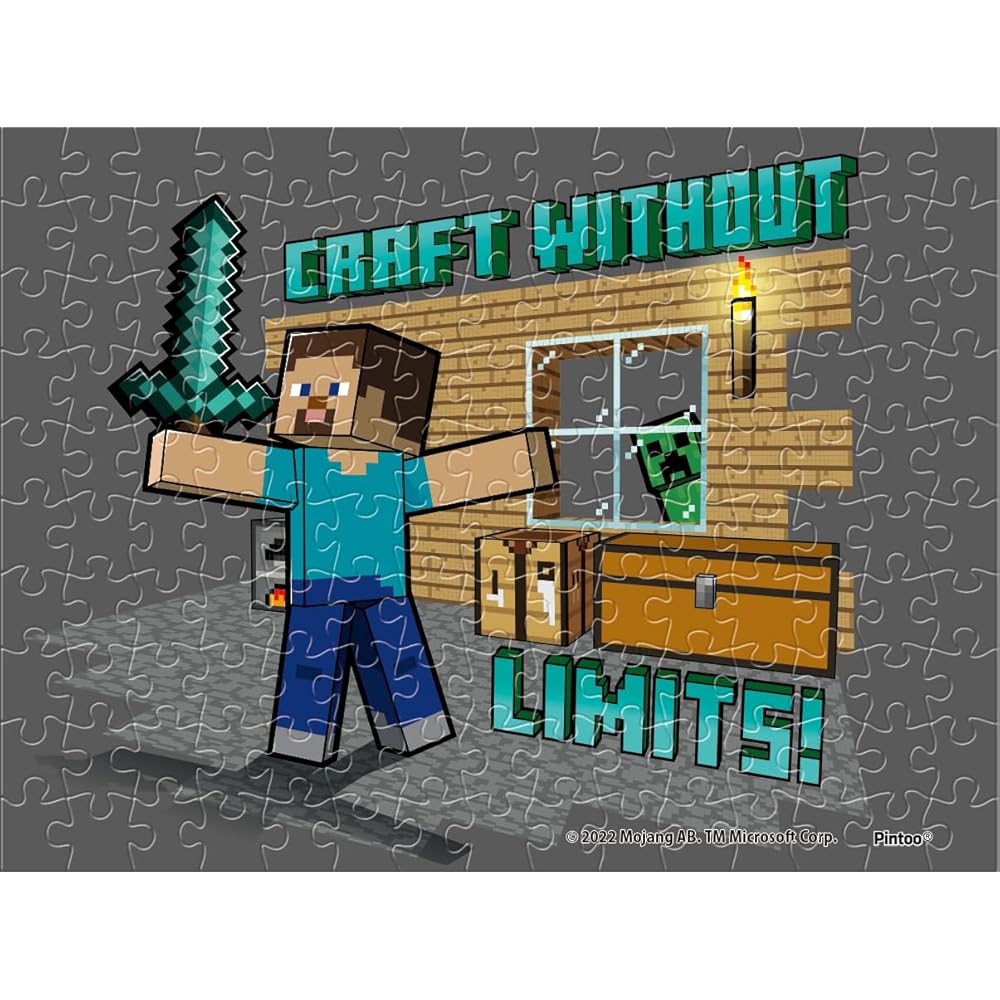 ENSKY Minecraft Craft Life 150 Piece Mini Puzzle 7.6x10.2cm Jigsaw Puzzle MA-69