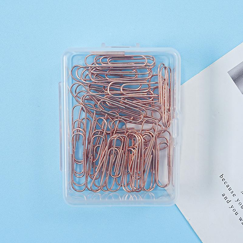 28mm Paperclip Creative Paper Clip Macaron-colored Metal Binding Financial Office Supplies