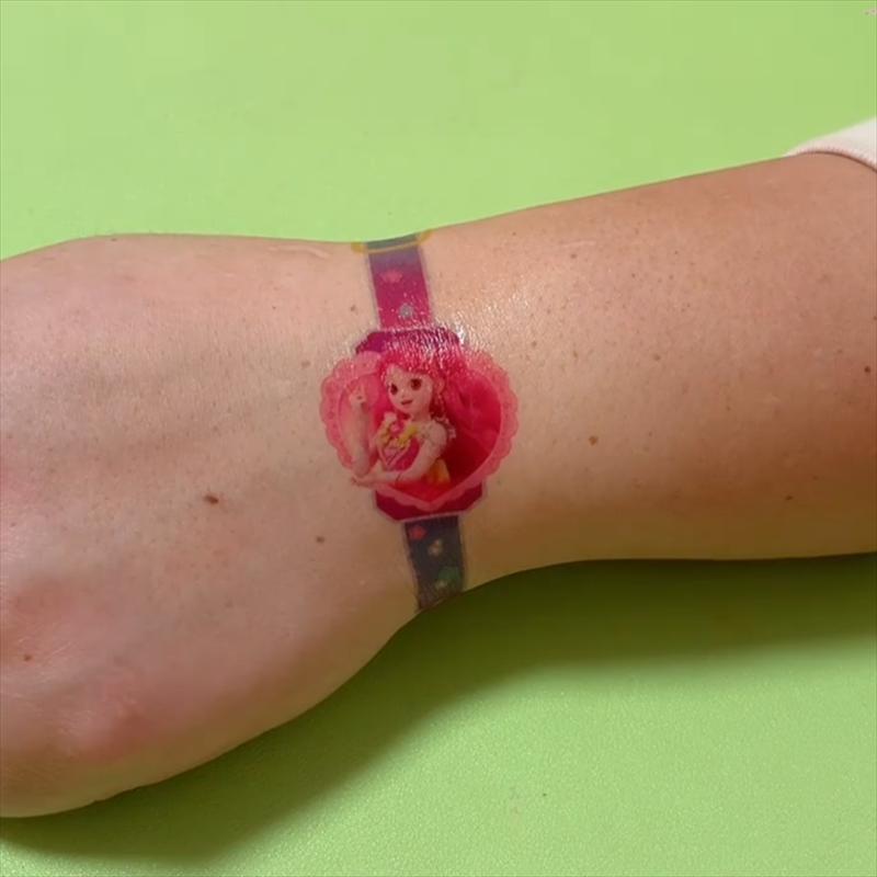 Wundervolle Elsa Prinzessin Wasserdichte Tattoo-Aufkleber für Kinder - Leicht zu entfernen, Allzweck-Spaß!