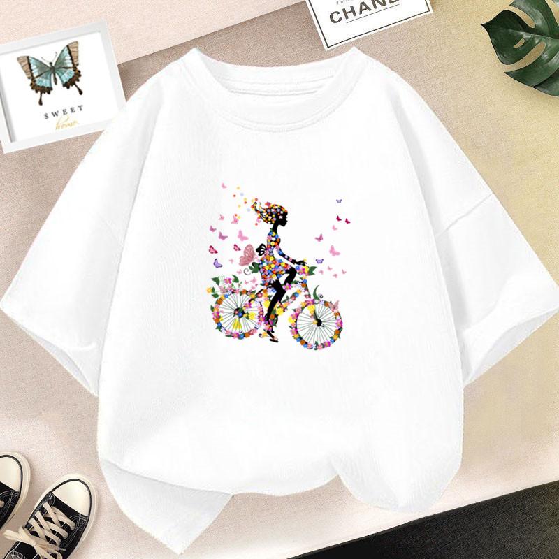 Cute Cartoon Girl T-shirts Girls Summer Unicorn Friends Clothes Baby T Shirts Children Short Sleeve Clothing Graphic T-shirt Tee
