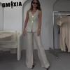 Women's Fashion Casual Solid Color Print Sleeveless V Neck Pants Suits