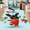 1pc Bing Bunny2 Design Area Rug - Non-Slip, Soft & Cozy Floor Mat for Living Room, Bedroom, Office - Indoor/Outdoor Decorative Carpet