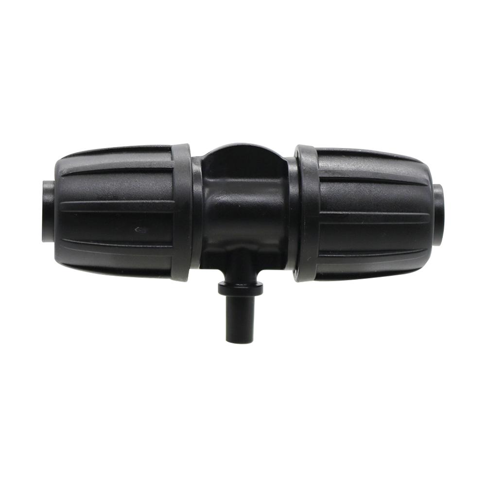 5 Stück Gartenbewässerung 16mm Schlauch zu 4/7mm Schlauch Schnittstelle Verriegelbare Verbinder T-Stück 4-Wege-Verbinder Schlauchverbindungsadapter