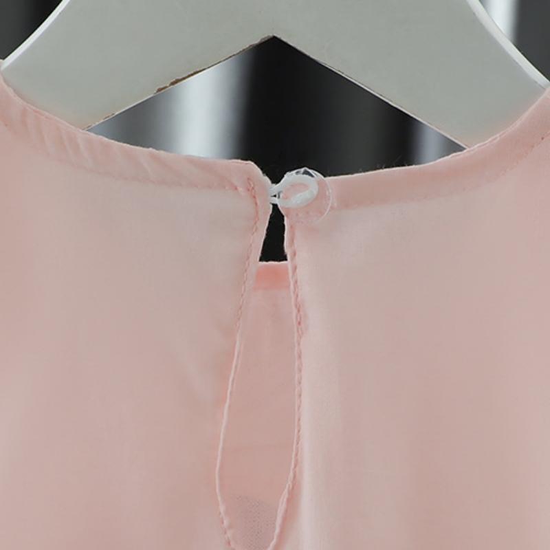 Kids Dresses For Girls Pink Lace Sweet Princess Girls Mesh Dress Summer Children's Sleeveless Party Dresses For Baby Sundress