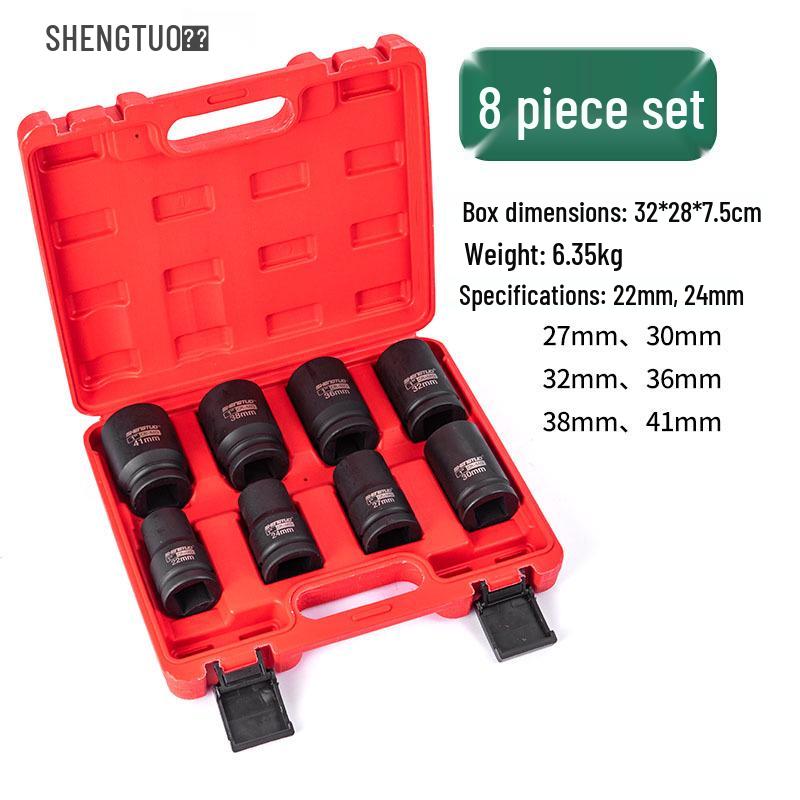 Heavy-Duty 1-Inch Extended Pneumatic Air Impact Socket for Wheel Axle Removal