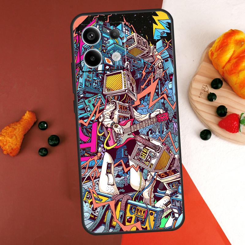 

Graffiti Case For Xiaomi Redmi Note 14 13 Pro 9 10 11 12 Pro 10S 11S 12S Redmi 13C 10C 12C 14C Coque Redmi 10C