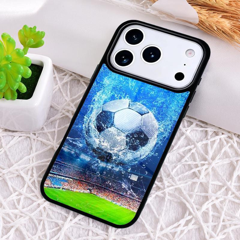 Football Soccer Phone Case for iPhone 17 Air 16 15 11 12 14 13 Pro Max Shockproof Cover