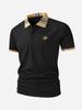 Herren Golf Poloshirt Schnelltrocknend Feuchtigkeitsableitend Lässiges Arbeits-T-Shirt mit kurzen Ärmeln