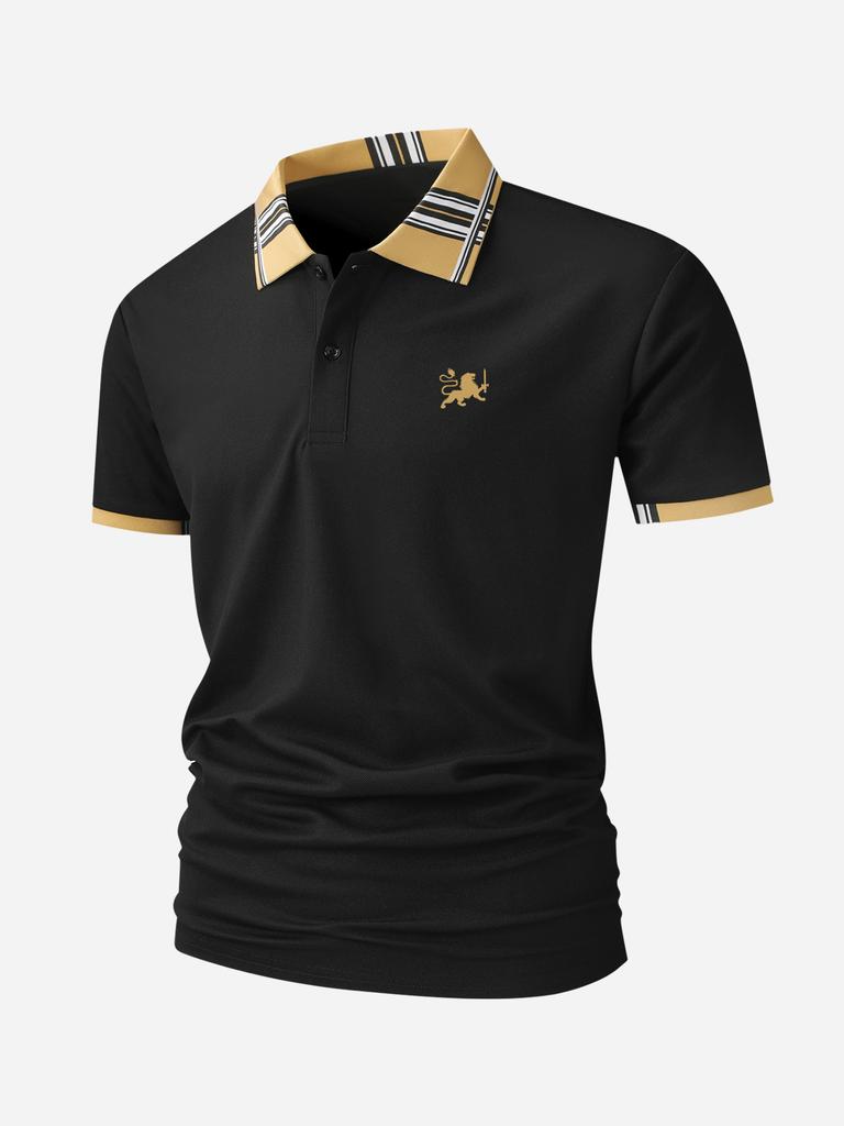 Herren Golf Poloshirt Schnelltrocknend Feuchtigkeitsableitend Lässiges Arbeits-T-Shirt mit kurzen Ärmeln