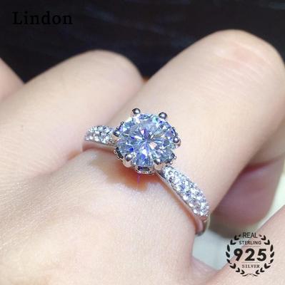 Lindon Classic Copper Alloy Zirkónový prsteň Dámske šperky Svadobný darček na párty
