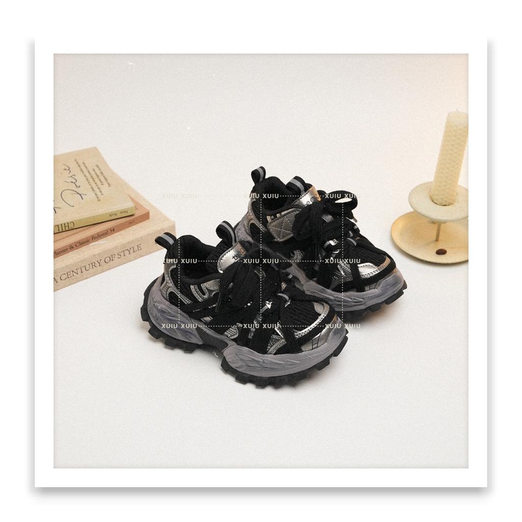 XSHX "Paris Spider Web" Retro-Kinder-Papa-Sportschuhe Frühling und Herbst Doppelnetz Jungen und Mädchen [Schuhe aus Wenzhou]