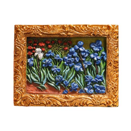 1/3/6 stk Verdensberømt maleri Kjøleskapsmagnet Hjemmekontor Kjøkken Skap Kjøleskap Resin 3D Oljemaleri Kunst Magnetisk Dekorasjon Ornament