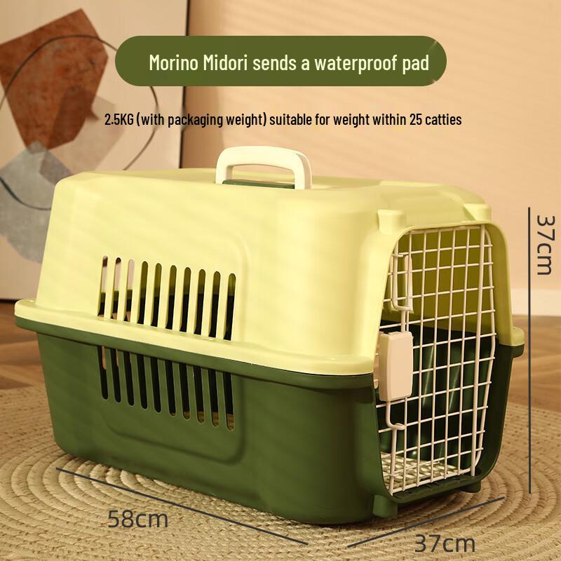 Portable Pet Travel Carrier with Upgraded Iron Window