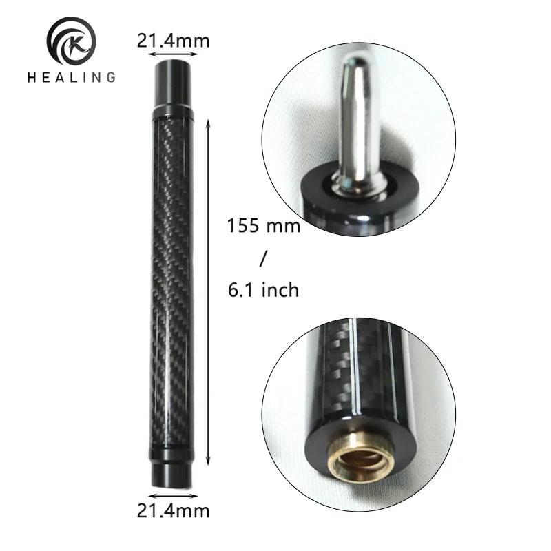 6.1 дюйма Удлинитель для кия Углепластиковый удлинитель для шафта Бильярдного кия 155 мм Средний удлиненный рукоятка Uniloc Быстросъемный Бильярдный кий 21.4-155mm - uniloc