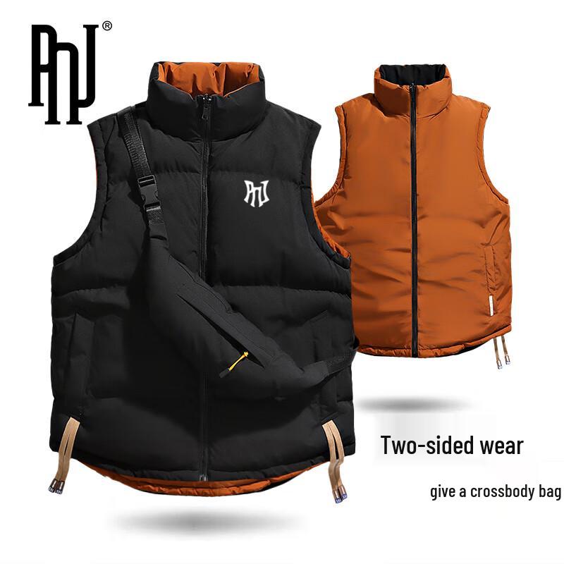 

PNJ Men s Reversible Warm Stand Collar Vest 2XL