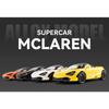 1/24 McLaren 720S Druckguss-Spielzeugauto, Miniatur-Cabrio-Modell, Pullback, Sound & Licht, Sammlung, Geschenk für Jungen und Kinder