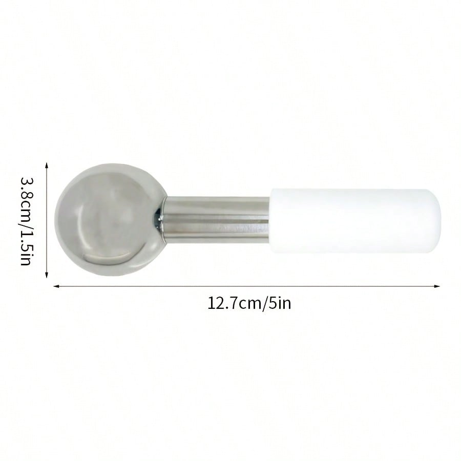 1PC Facial Ice Globes Cold Stainless Steel Facial Roller Skin Beauty Spa Cooling Globe Massage Ball Face Care Freeze Stick,Face Massage Tool