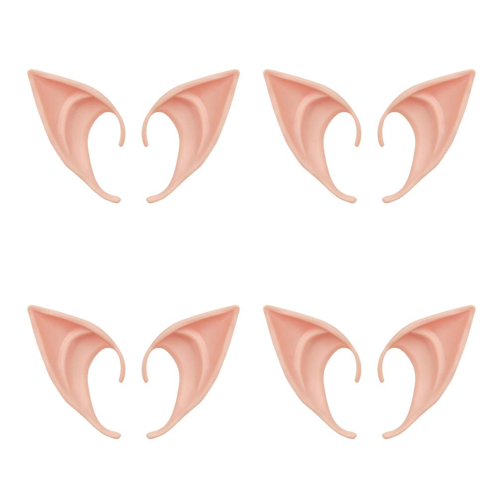 1-20Pairs Cosplay Latex Fairy Angel Elf Ears Halloween Masquerade Party Costumes Halloween Christmas Party Decor Supplies Props