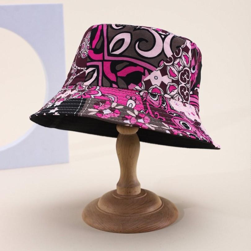 Japan And South Korea Export Double-Sided Bucket Hat Men And Women Sunshade Trend Uv-Proof Basin Hat Versatile Big Head Circumference