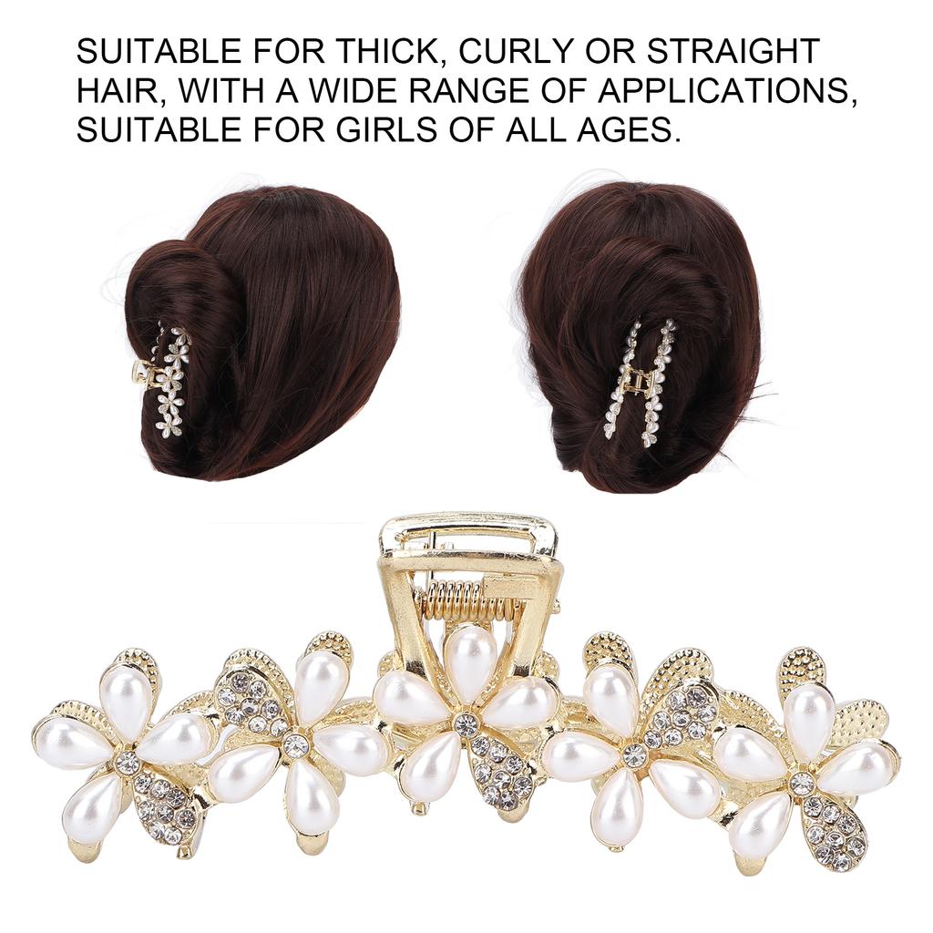Hair Claws Clips Alloy ABS Hair Clamps Clips Non Slip Hair Catch Jaw Clamp Hair Accessories for Women Girls