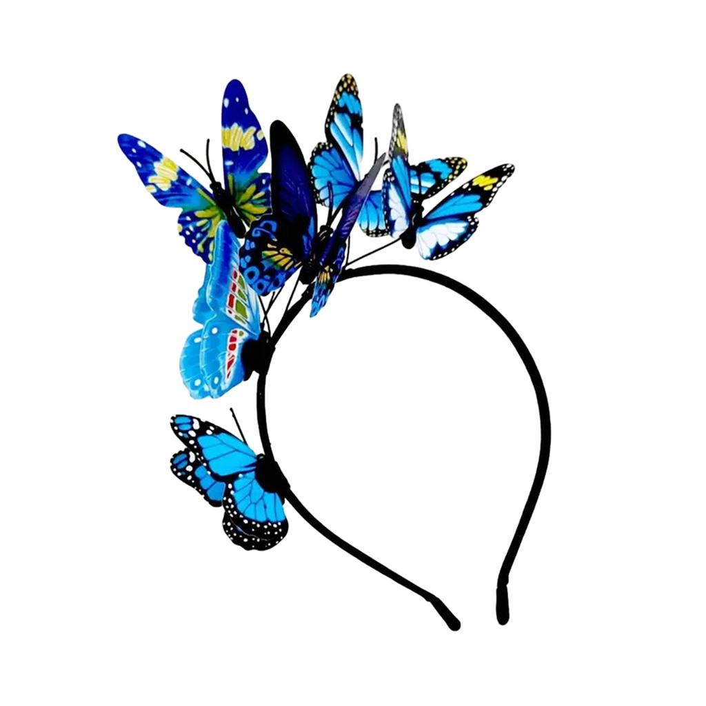 Yousheng Kobiety Opaska Kolorowe Motyle Dekoracja Ślubna Opaska Do Włosów Imprezy Cosplay Halloween Akcesoria Do Włosów