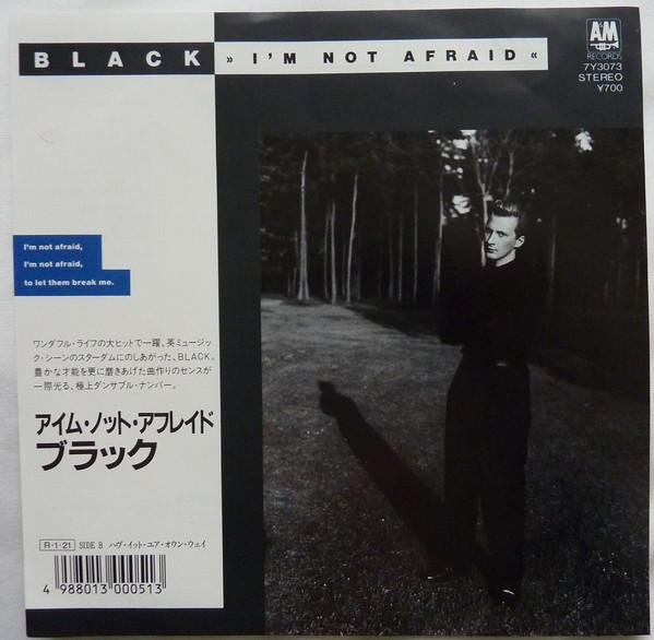 

7inch Record BLACK Im Not Afraid 7Y3073 AM 1988 Japan Dance Electronica Used