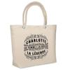 Sac De Plage - PLANETEE - Charlotte Déesse Légende - Coton - Grande Contenance - Imprimé En France