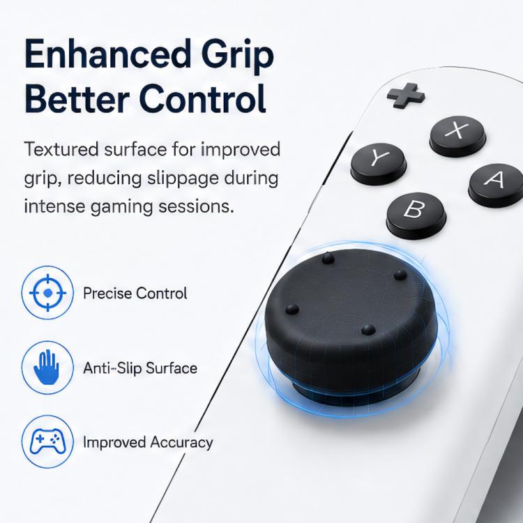 8Pcs Anti‑Slip Silicone Thumb Grip Caps Wear‑Resistant Joystick Protector For Nintendo Switch 2 Joy‑Con Controller