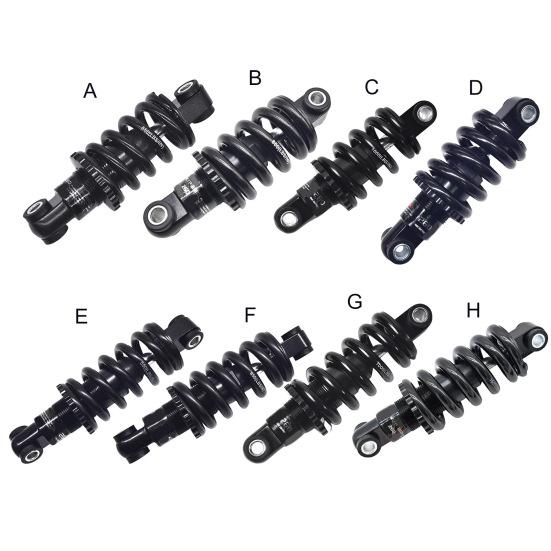 12.5/15CM Mountain Bike Spring Shock Absorber 550/850/1000/1500Lbs Adjustable Scooter Folding Bike Rear Suspension Shock Absorber